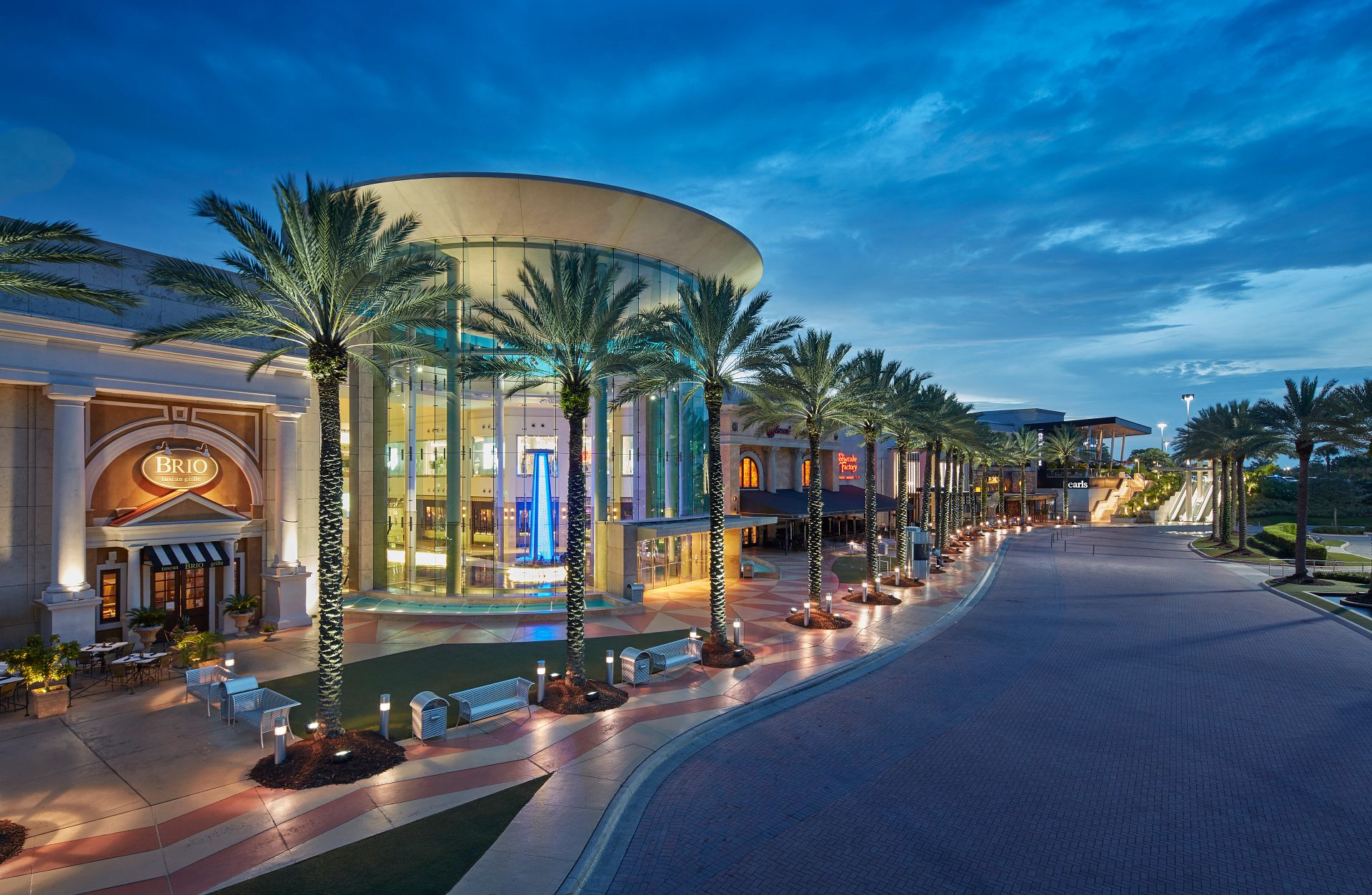 Millenia Mall Main Entrance at Dusk